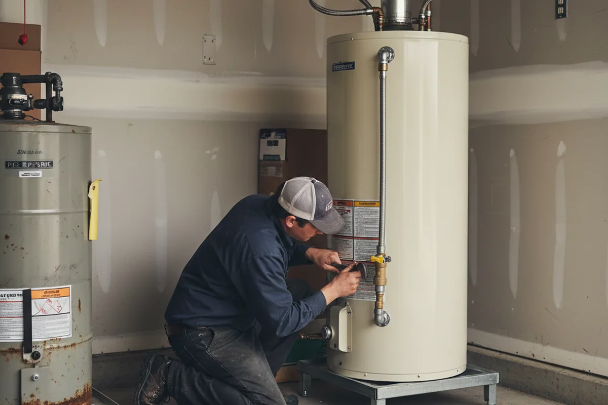 Water heater and shutoff valve replacement in Gray Court
